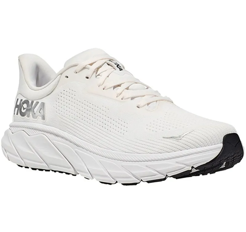Hoka One One Men's Arahi 7 Blanc De Blanc/Steel Wool-2